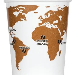 Beker World Map van karton - Set van 60 - Matfer