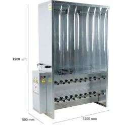 Droogkast met pvc lamellen - Manutan Expert